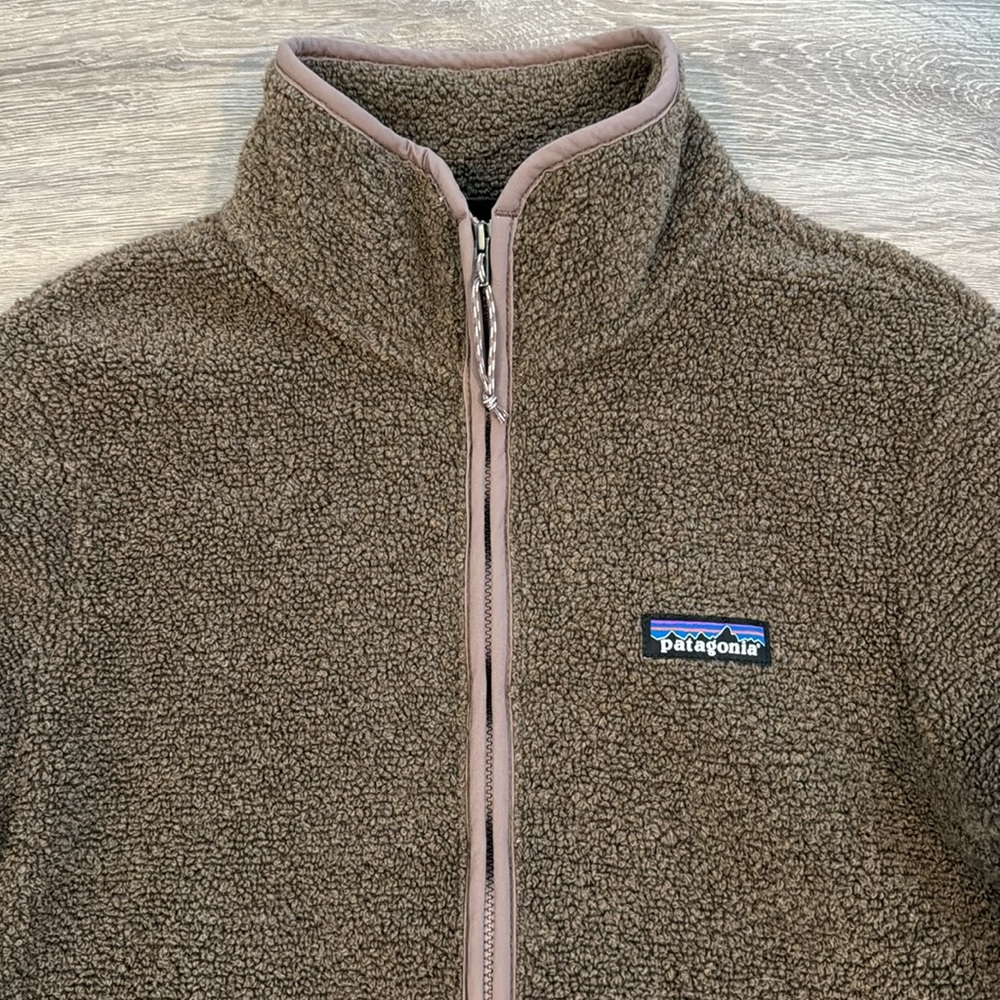 Patagonia Women’s Reclaimed Fleece Pullover Half Zip Topsoil Brown Xsmall - Picture 3 of 5